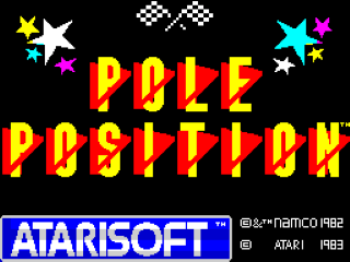 Pole Position title screen for ZX Spectrum